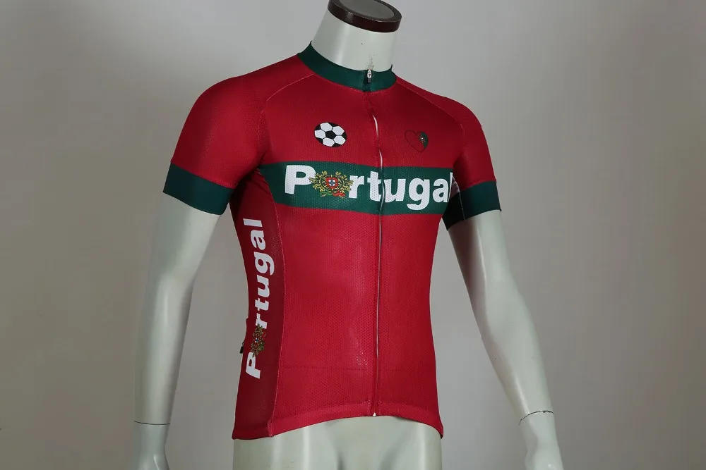 Португалия мужская летняя быстросохнущая велосипедная футболка с коротким рукавом быстросохнущая гоночная одежда для велоспорта