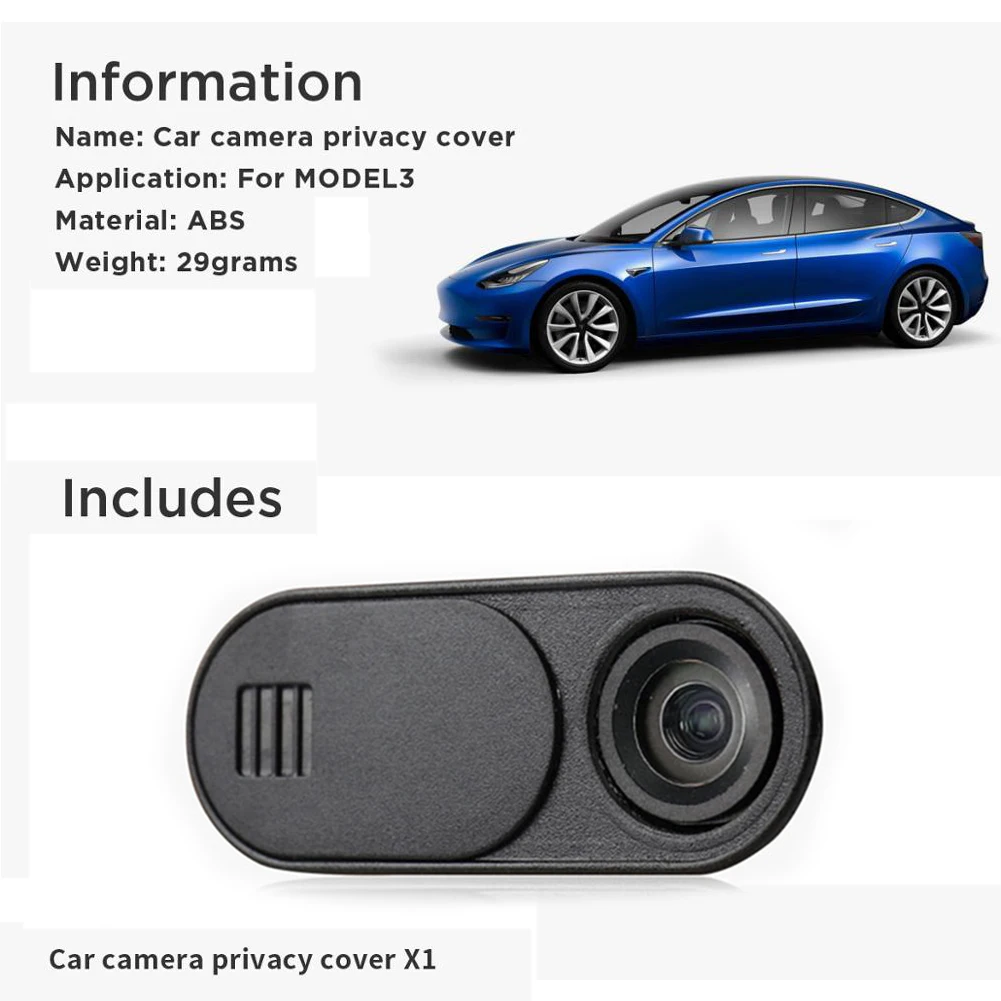 Auto Schutzhülle Aufkleber Auto Kamera Privatsphäre Abdeckung Webcam  Abdeckung Für Tesla Modell 3 Auto Modifikation Zubehör - AliExpress