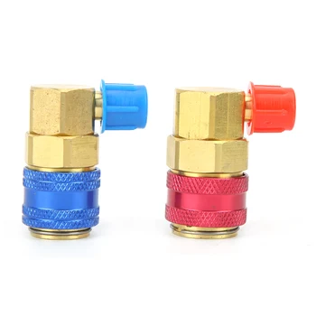 

R134A Car Air Conditioning Refrigerant Quick Connector H / L Hand-held Coupler Adapter Automotive Removal Tools