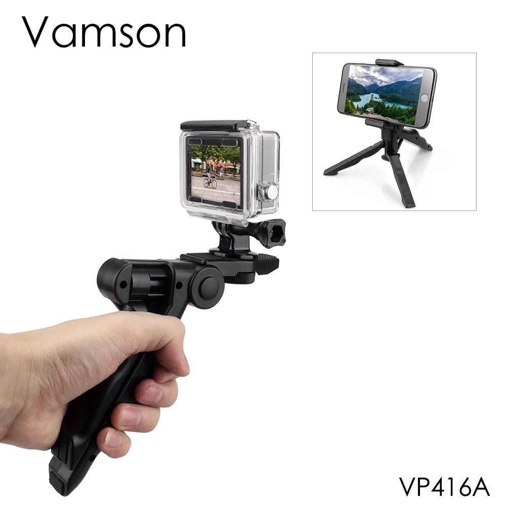 Vamson штативы для Go Pro Аксессуары камеры монопод телефон кронштейн ripod GoPro Hero 8 7 6 5 4 для Xiaomi для Yi черный VP416