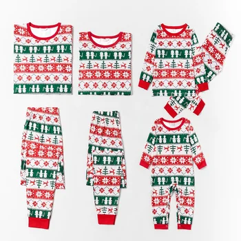 

PatPat 2020 New Arrival Autumn and Winter Christmas Tree and Reindeer Patterned Family Matching Pajamas Sets Family Look