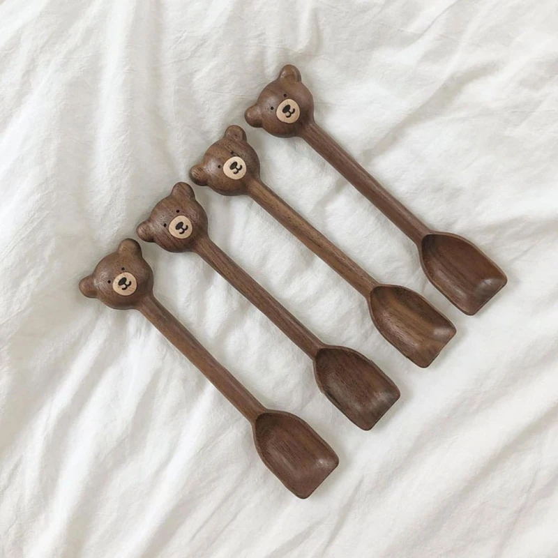 Cucharas De Madera Natural Para Café, Té, Pequeña ... – Grandado