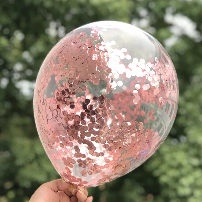 5pcs rosegold 7 трубок подставка для воздушных шаров держатель для шарика Колонка воздушный шар "Конфетти" детский душ Дети День Рождения Вечеринка свадебные украшения поставки - Цвет: 5pcs rosegold
