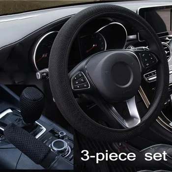 

With Shift Knob Cap Steering Wheel Cover Set Wear-resistant Accessories