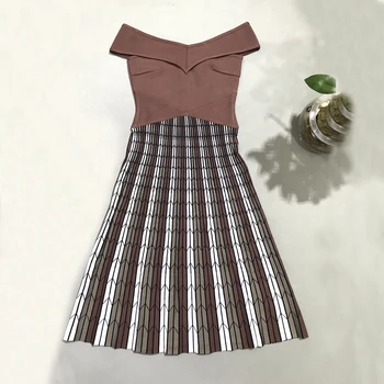 

LEGER BABE Sexy Bandage Dresses Women Slash Neck Short Sleeve Celebrity Party Dress Winter Off Shoulder Office Lady A-line Dress