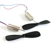 2PCS=1Pair DC 3.7V 48000RPM Coreless Motor Propeller For RC Aircraft Helicopter Toy DC Motors ► Photo 2/6