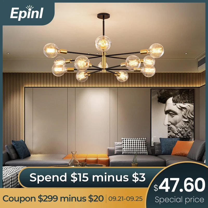 

New Chandelier 220 Ceiling Vintage Lamp Home Decoration For Bedroom Christmas LED Decor Light in Living Room LED Modern Lamp