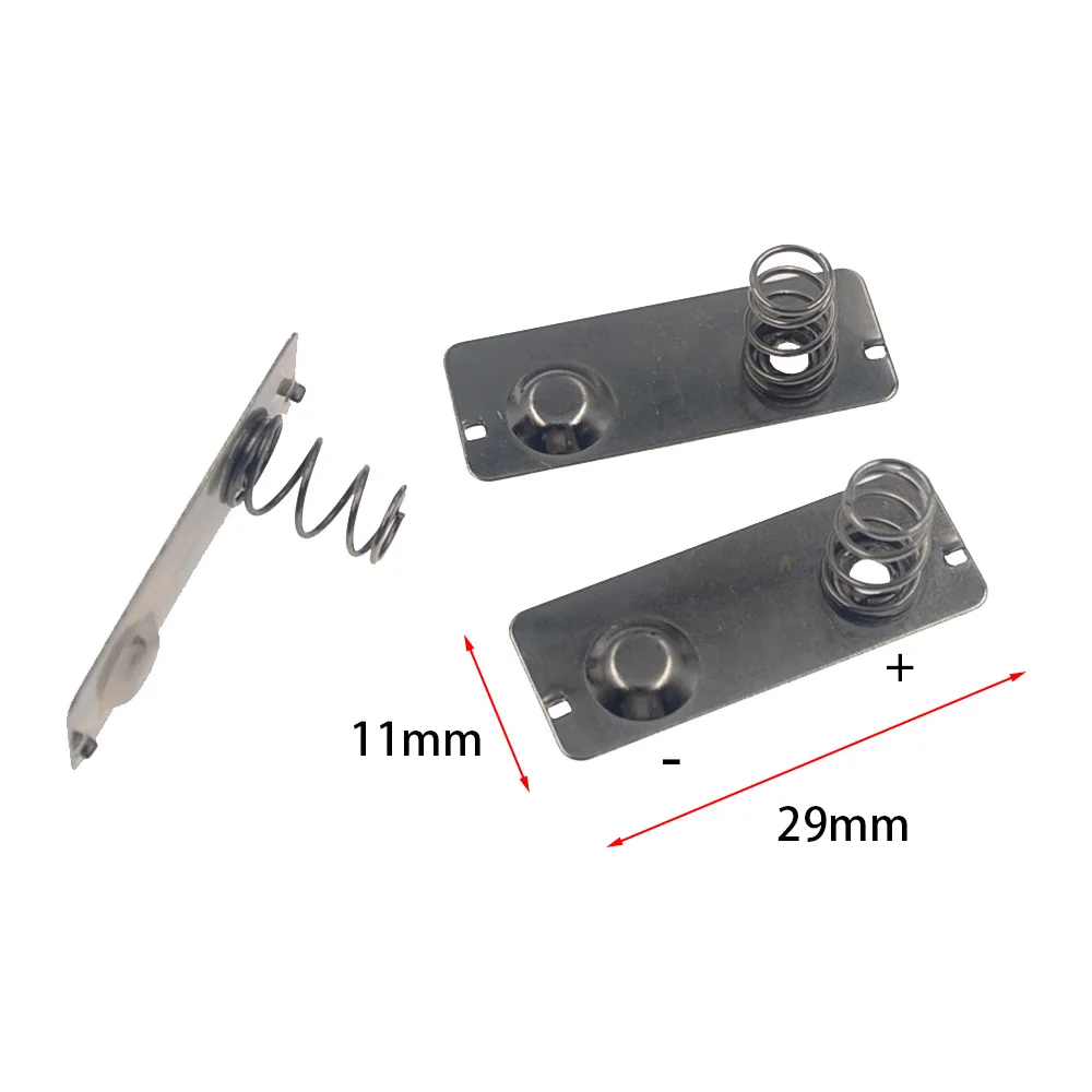 

10PCS 29x11mm - + AA Battery Positive Negative Conversion Spring Contact Plate For the 5th battery spring