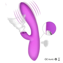 Female Nipple Vibator Clitoris Sucker Vibrator Powerful 2in1 Rabbit Vibrator USB Charge Clit Sucker Sex Toys For Women X701