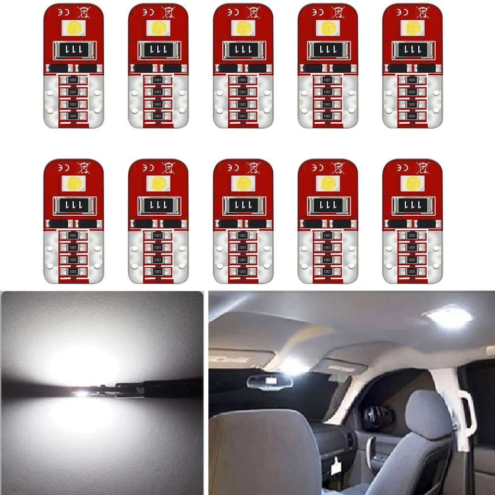 10x W5W T10 светодиодный светильник Canbus для Volkswagen VW Golf 5 6 7 GTI Tiguan Passat B5 B6 B8 Jetta MK6 6R