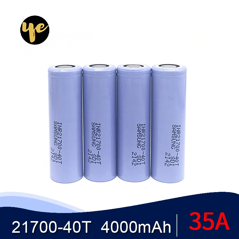 Батарея для 21700 40t 4000mah 30a батарея электрической сигареты и отвертки инструмент