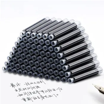 

100pcs Jinhao Universal Black Blue Fountain Pen Ink Sac Cartridges 2.6mm Refills School Office Stationery