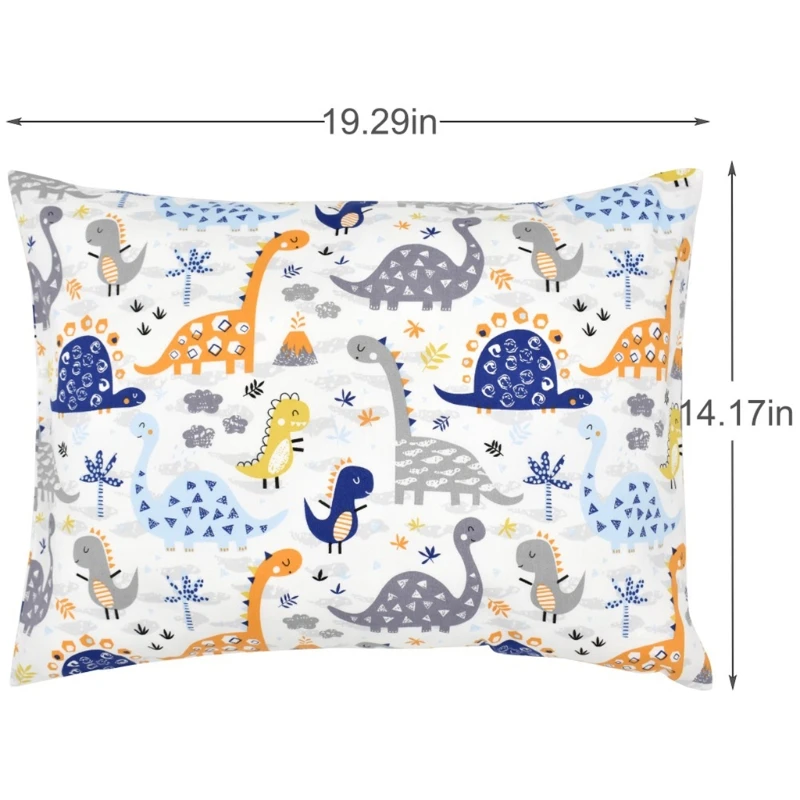 Enveloppe de taie d'oreiller pour enfants, en coton, doux et respirant, pour bébé 13x18 pouces, 14x19 pouces, 12x16 pouces, G99C