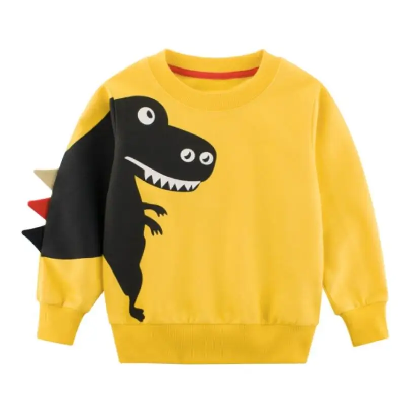 New Baby Boys Hoodies For Kids Sweatshirt Toddler Girls Cotton Dinosaur