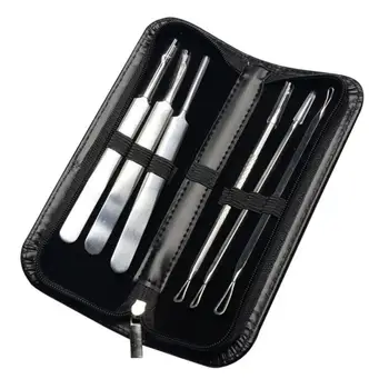 

Double Acne Blackhead Remover Needle Set 6 Piece Set Acne Needle Acne Needle Blackhead Beauty Needle Yangjiang Acne Clip