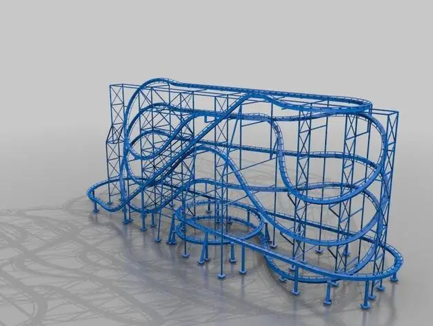 Roller Coaster Architecture Custom order high quality high precision digital models 3D printing ser