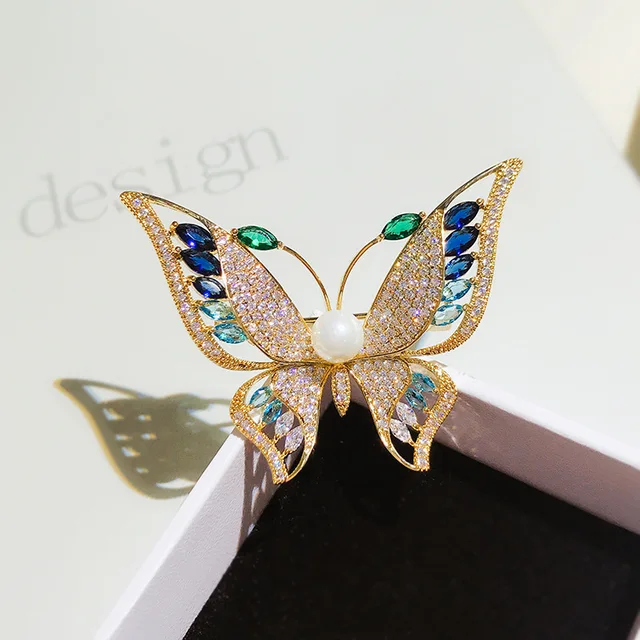 Luxury AAA Zircon Rose Sunflower Dandelion Brooches Pins Jewelry Rhinestone Cubic Zirconias Brooch for Women Wedding Bouquet Pin 10