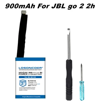 

LOSONCOER MLP284154 Battery 900mAh for JBL Go 2 2h Go2 2h Go 2-2h G02 Batteries + Gift tools stickers Free tools 1ICP3/41/54