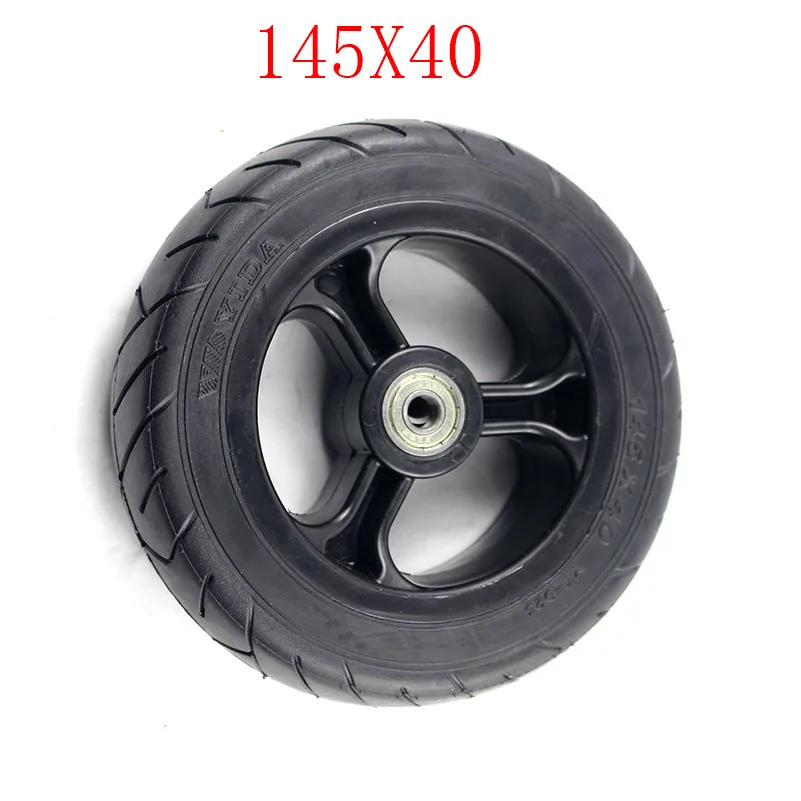 2CS 145X40 безвоздушного колеса для электрический скейтборд Лонгборд с колесным шкивом 6 дюймов шины электрический скутер сплошное колесо - Цвет: 2PCS