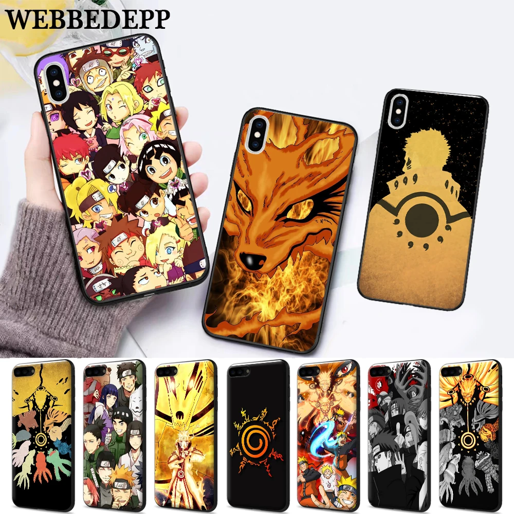 

WEBBEDEPP Naruto Silicone Case for Huawei P8 Lite 2015 2017 P9 2016 Mimi P10 P20 Pro P Smart 2019 P30