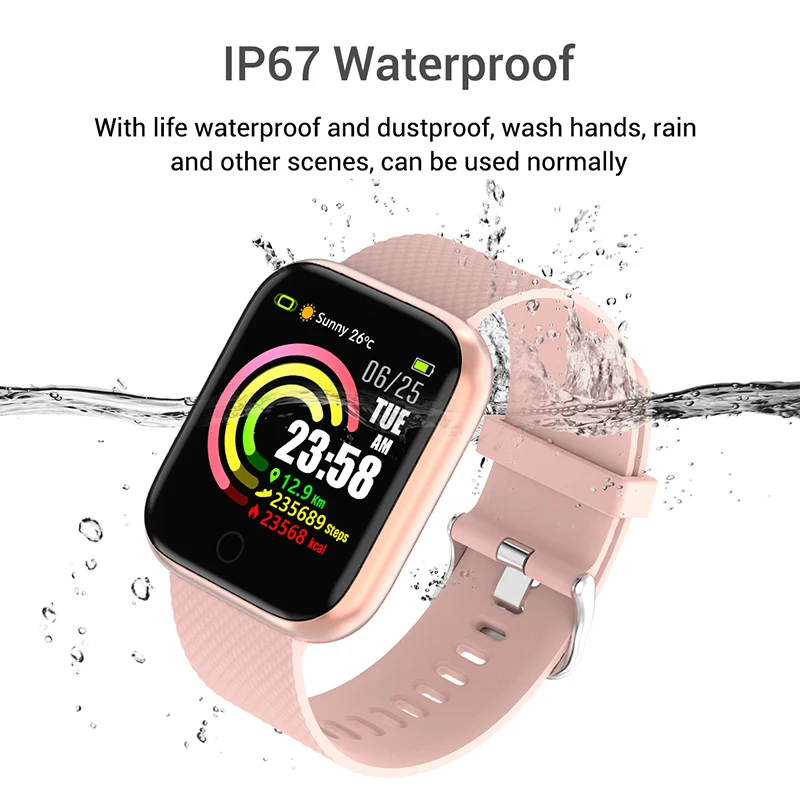 Nennbo Smart Bracelet With Weather Forecast Pedometer Heart Rate Monitor Cardio  Health Wristband Sports Fitness Tracker