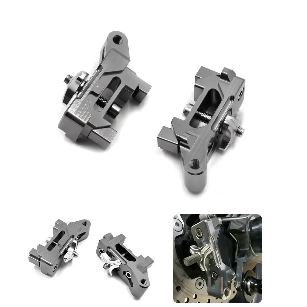 

For Yamaha MT-07 FZ-07 2013-2018 1 pair CNC Rear Axle Spindle Chain Adjuster Blocks with Bracket for Spool MT 07 MT07 FZ07