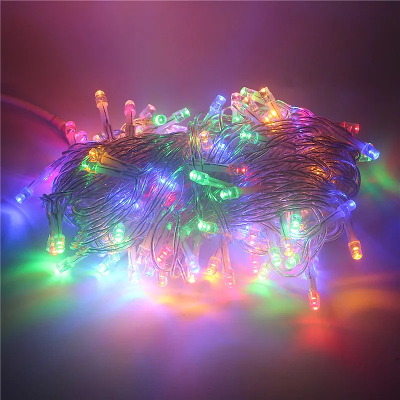 DC12V Сказочный светодиодный шнур с Мощность Plug белый/теплый белый/синий/RGB