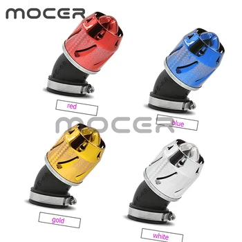 

High quality universal 35-48MM curved motorcycle filter for Honda Yamaha red blue