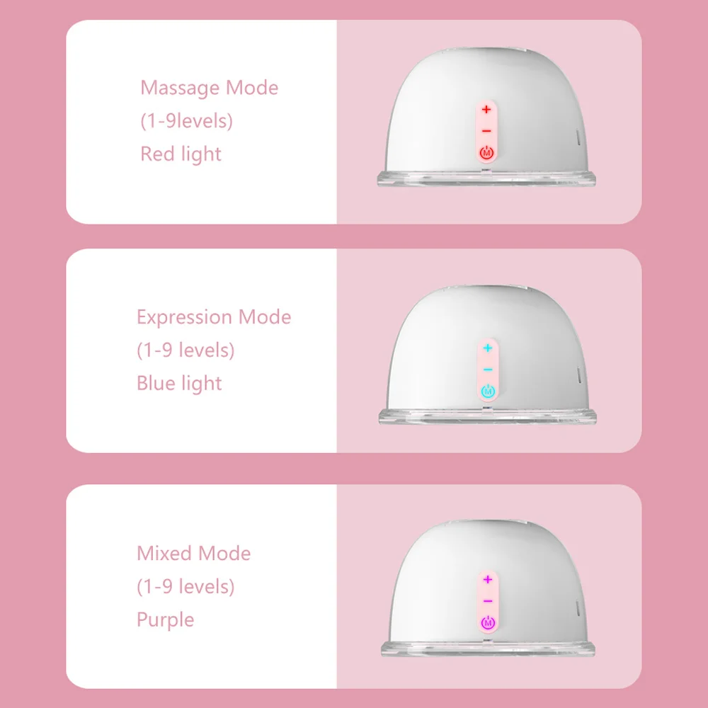 YOUHA Wearable Hands Free Electric Breast Pump Silent Breast Pump 3 Modes 9 Levels of Suction 150ML Large Capacity UK PLUG 5