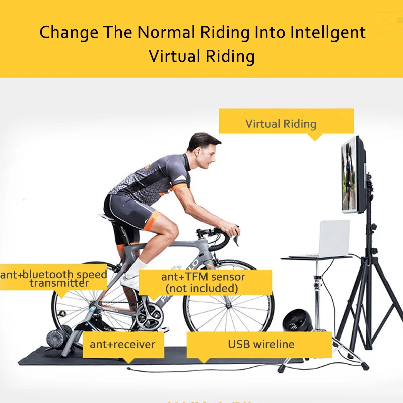 ANT USB Bluetooth Transmitter Receiver Compatible Garmin Bryton Bicycle Computer Cycle USB Speed Cadence Sensor ANT Sticker