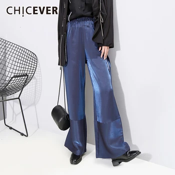 

CHICEVER Korean Stain Pants For Women High Waist Oversize Casual Straight Autumn Winter Fashion Pant Female 2020 New Clothes