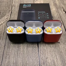 AL13 стерео металл издание Pop Up 1:1 TWS Bluetooth наушники Беспроводная зарядка гарнитура сенсорное управление наушники i12 i18 Pro TWS