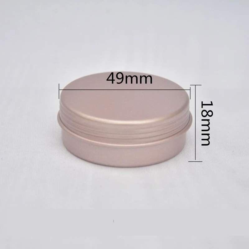 30ps High Quality Eye cream hair conditioner Tin Cosmetic Metal 20-25ML Rose Gold Empty Aluminum Pot Jars Containers | Красота и
