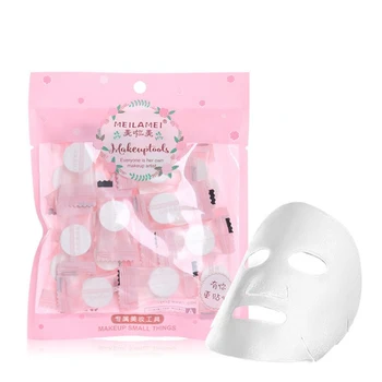 

30pcs/bag Non-woven Fabric Natural Compressed Face Mask Cotton Pad Sheets DIY Facial Skin Care