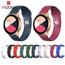 20 мм силиконовый ремешок для часов samsung Galaxy Watch 42 мм Active2 40 мм 44 мм ремешок браслет для активных 2 передач S2 Huami Amazfit