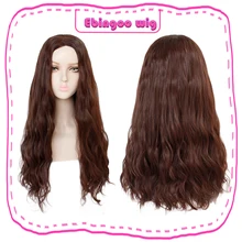 Ebingoo Алые ведьмы Wanda Django Maximoff Синтетический Косплей парик Длинные свободные волны коричневый костюм на Хэллоуин косплей женский парик