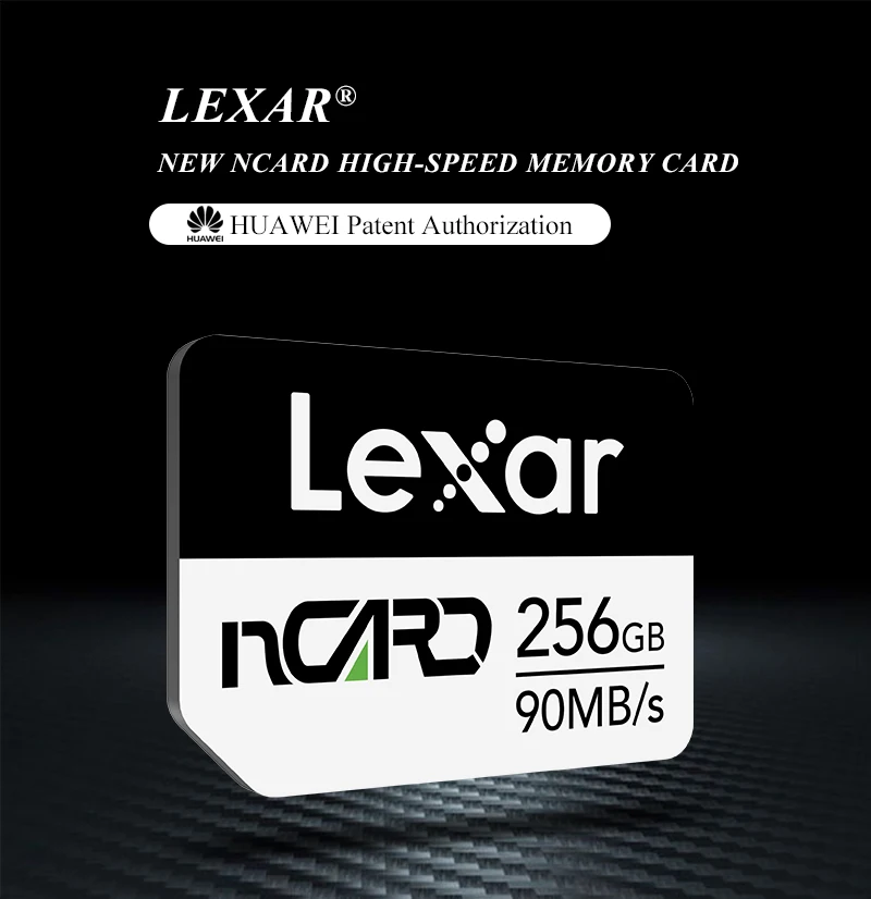 New Arrival Lexar Memory Card HUAWEI Patent Authorization nCARD 64GB 128GB 256GB Micro SD Card TF Card for Huawei Mobile phone