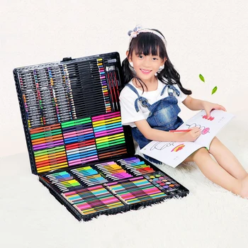 

288PCS Children Painting Art Set Kids Gift Watercolor Drawing Art Marker Brush Pen Set For Children Daily Entertainment Toy Gift