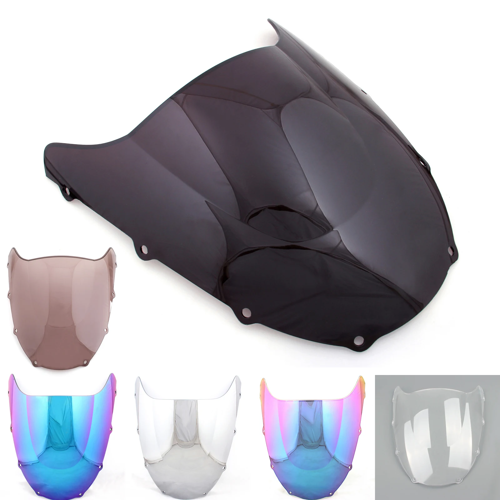 Artudatech лобовое стекло ветровое стекло двойной пузырь для Kawasaki ZX9R ZX 9R ZX9-R 1998-1999 мотоцикл ветровой Щит Аксессуары
