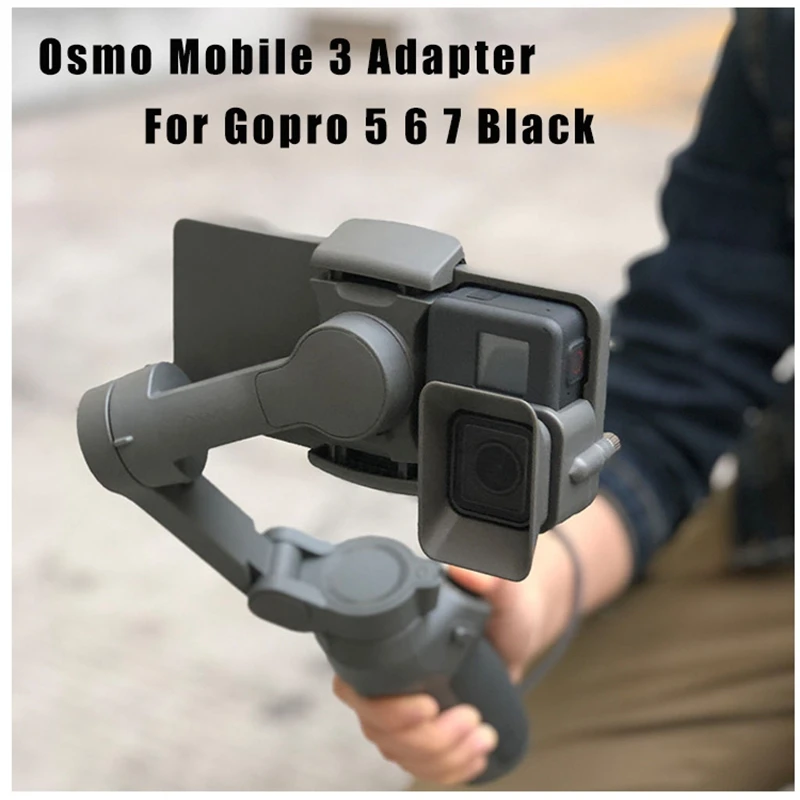 Camera Handheld Adapter Mount Holder for DJI OSMO Mobile 3 Transfer for GoPro 5-6-7 Camera