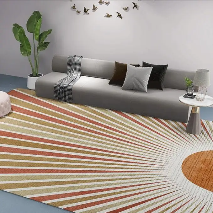 

Nordic Morandi Carpet for Living Room Geometric Bedroom Area Rugs Entrance Doormat Anti Slip Floor Mat Hallway Rugs Home Decor