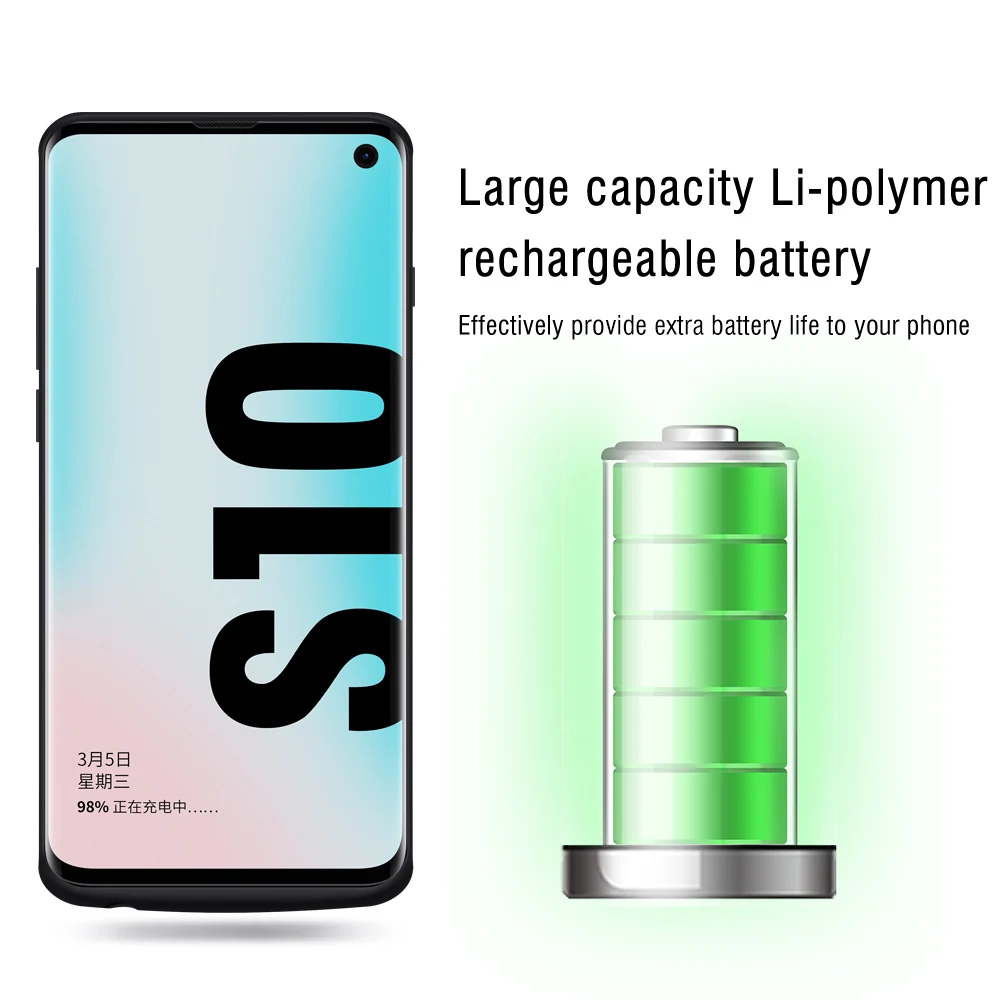 Зарядное устройство для samsung Galaxy S10/S10E/S10 Plus, мягкий ТПУ чехол для зарядки телефона