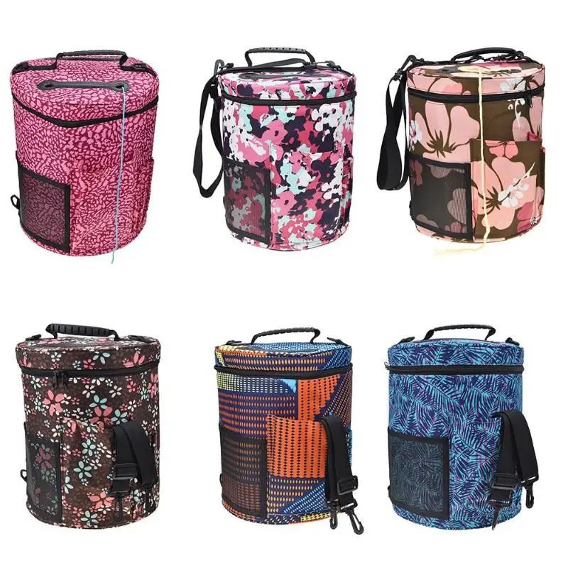 Knitting Bag Portable Yarn Storage for Wool Crochet Hooks Needles Sewing Supplies Set DIY Household Organizer | Дом и сад