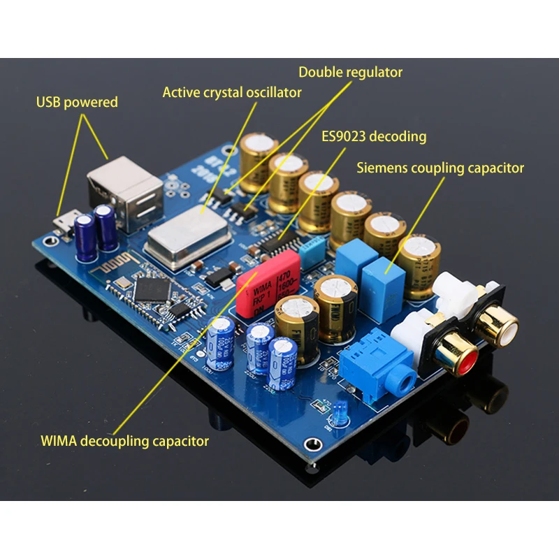 CSR64215 Bluetooth 4 2 модуль без потерь передачи приемник APTX ES9038 декодер плата|Усилители
