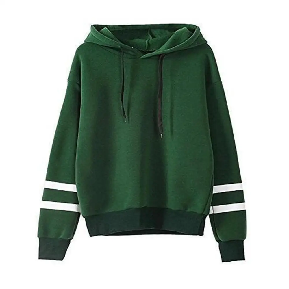 Осенне-зимняя женская толстовка с капюшоном Повседневный пуловер и длинным