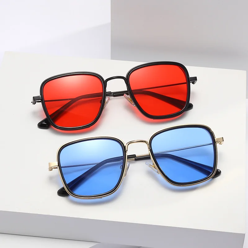 

Sunglasses Steampunk Men Retro Thick-Sided Box Trend Fashion All -Match Sports Driving Accessories Vision Clear Multiple Colors