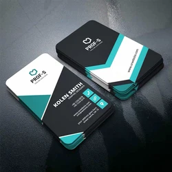 Carte de visite en PVC, 200 pièces, logo personnalisé, impression de cartes d'identité en plastique, étanche, brillante, mate, givrée, double face, 85x54mm 