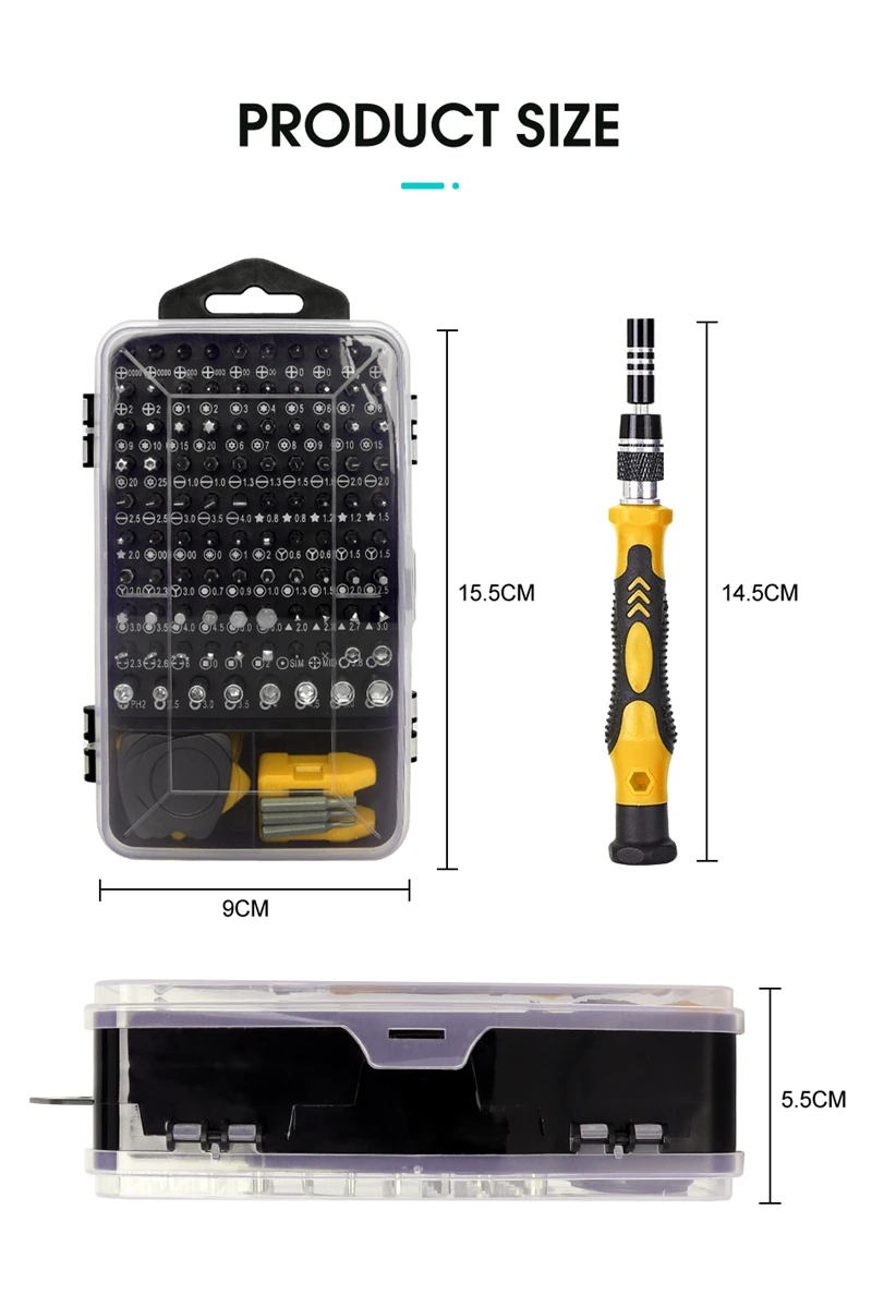 REIZ 115/122/117 In 1 Screwdriver Set Magnetic Torx Phillips Bits Multifunctional Precision Screw Driver Phone Repair Hand Tools chamfer plane