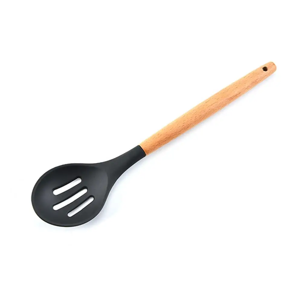 Colander Силиконовые кухонные принадлежности набор кухонных принадлежностей силиконовые кухонные принадлежности прочный простой многофункциональный термостойкий бук Ресторан семья - Цвет: Colander