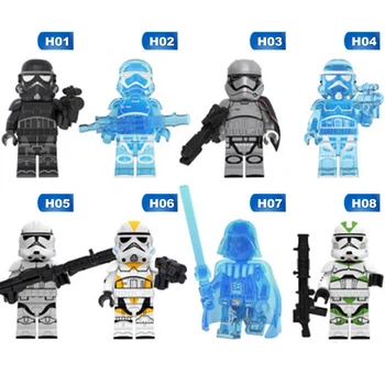 

KT1035 Transparent Darth toy Vader Clone Troops Shadow Storm Commando Team Legion War Figure Building Blocks Toys